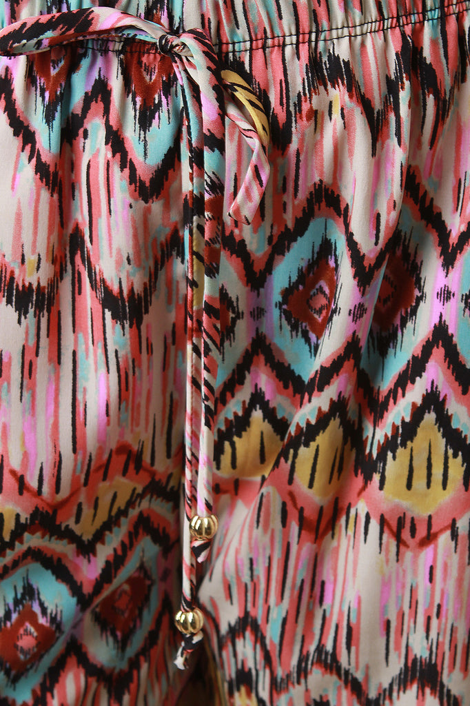 Geo Pattern Wide Leg Pants