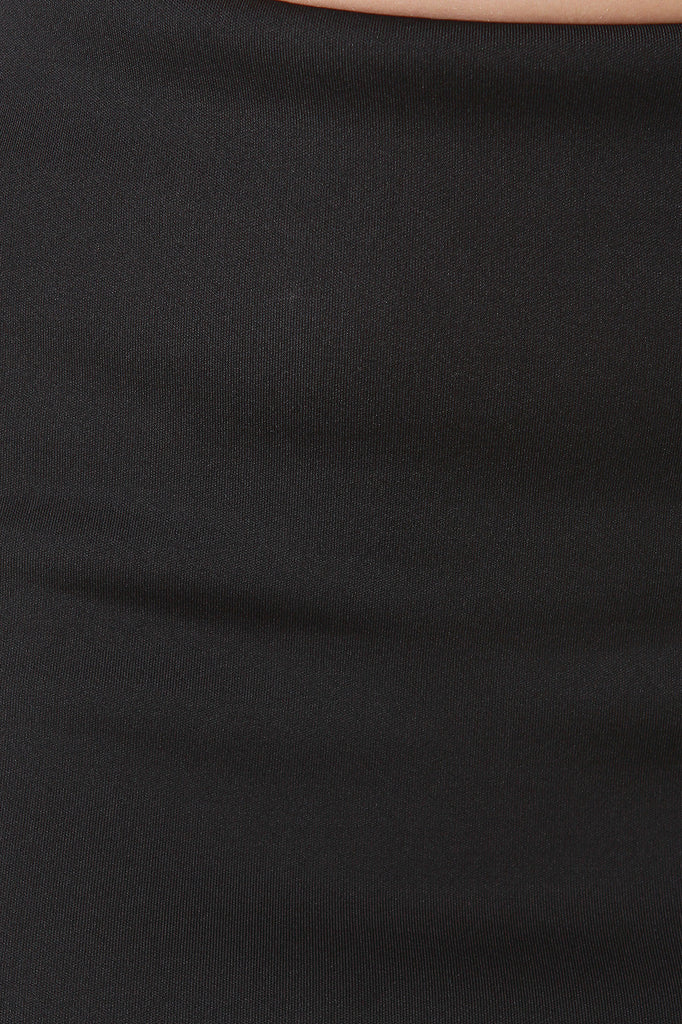 Ruffle Mermaid Cut Midi Skirt