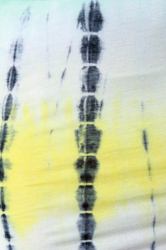 Blocky Tie Dye High Waisted Skirt