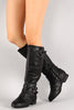 Round Toe Riding Knee High Boot