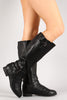 Round Toe Riding Knee High Boot