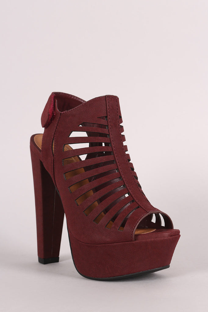 Speed Limit 98 Strappy Cutout Slingback Mule Heel