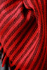 Striped Melange Knit Blanket Scarf