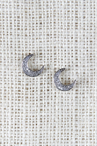 Glittering Moon Earrings
