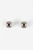 Glossy Square Clip Earrings