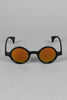 Horn Rim Mirrored Lens Sunglasses