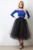 A-Line Soft Tulle Pleated Skirt