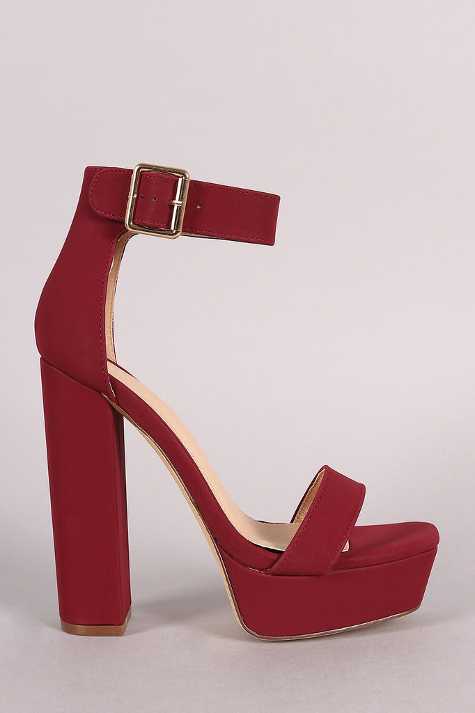 Liliana Ankle Strap Platform Chunky Heel