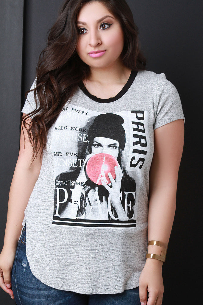 Paris Graphic Print Tee Shirt