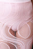 Oval Mesh Lace Pattern Midi Skirt