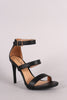 Anne Michelle Triple Straps Single Sole Heel