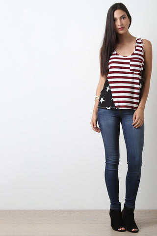 Stars And Stripes Racerback Top