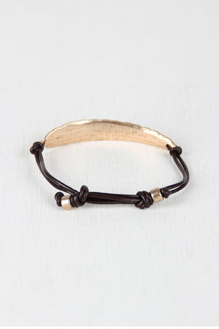 Light As A Feather Leather Pull String Bracelet