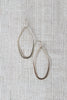 Flattened Angular Tear Drop Shaped Dangle Earrings