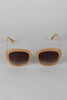 Mod Rectangular Cat Eye Wire Bridge Sunglasses