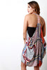 Embroidered T-Back Printed Cover-Up Poncho