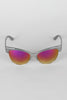 Semi-Rimless Wild Cat Textured Sunglasses
