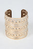 Circle Stud Metal Cuff