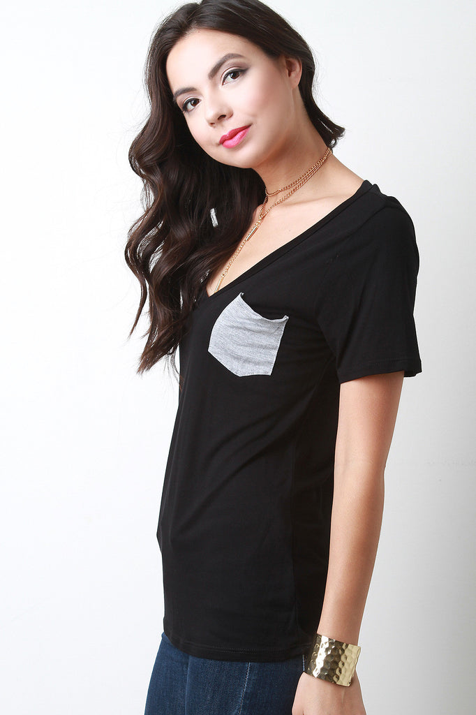 Feather Weight Pocket Tee Top