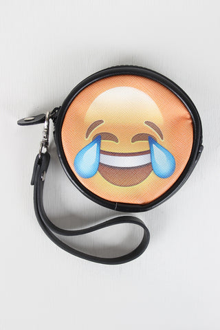Laughing Crying Emoji Coin Purse