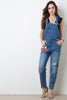 Distressed Faded Patch Overalls