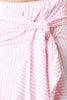 Asymmetrical Wrap Tie Ruffle Skirt