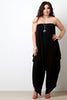 Loose Draping Oversized Tube Jumpsuit