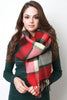 Over-sized Plaid Scarf