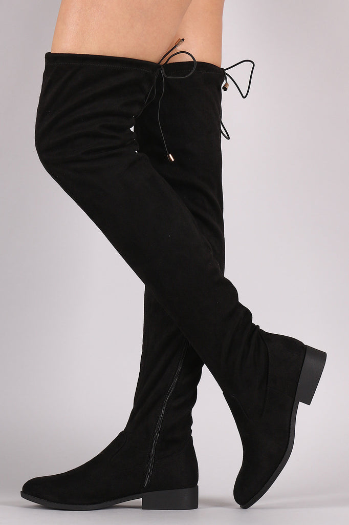 Qupid Slouchy Fitted Over the Knee Boots