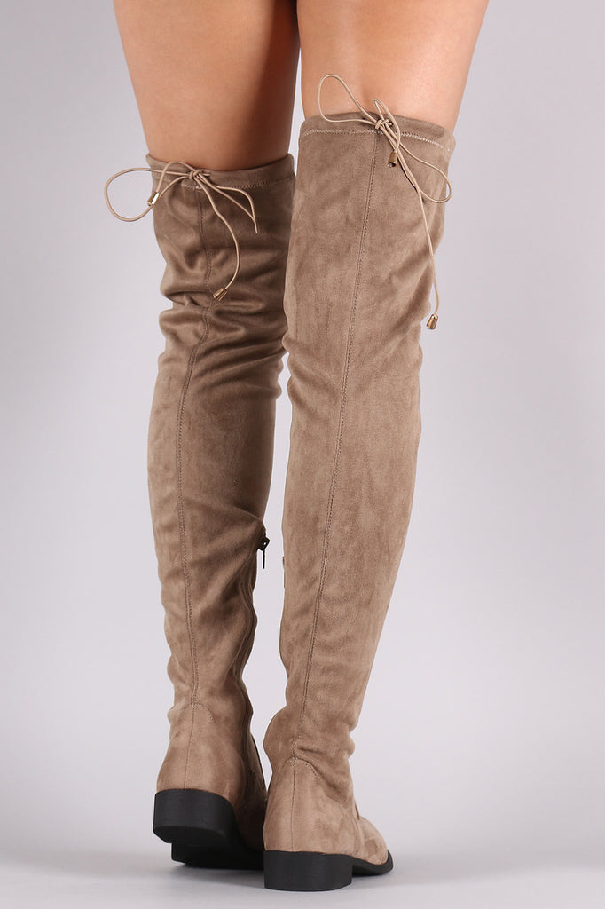 Qupid Slouchy Fitted Over the Knee Boots