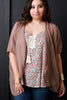 Casual Chiffon Cover Up High Low Cardigan