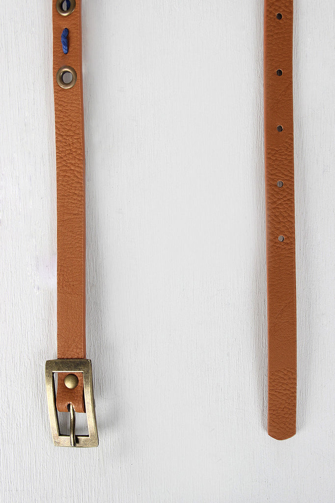 Morse Code Skinny Belt