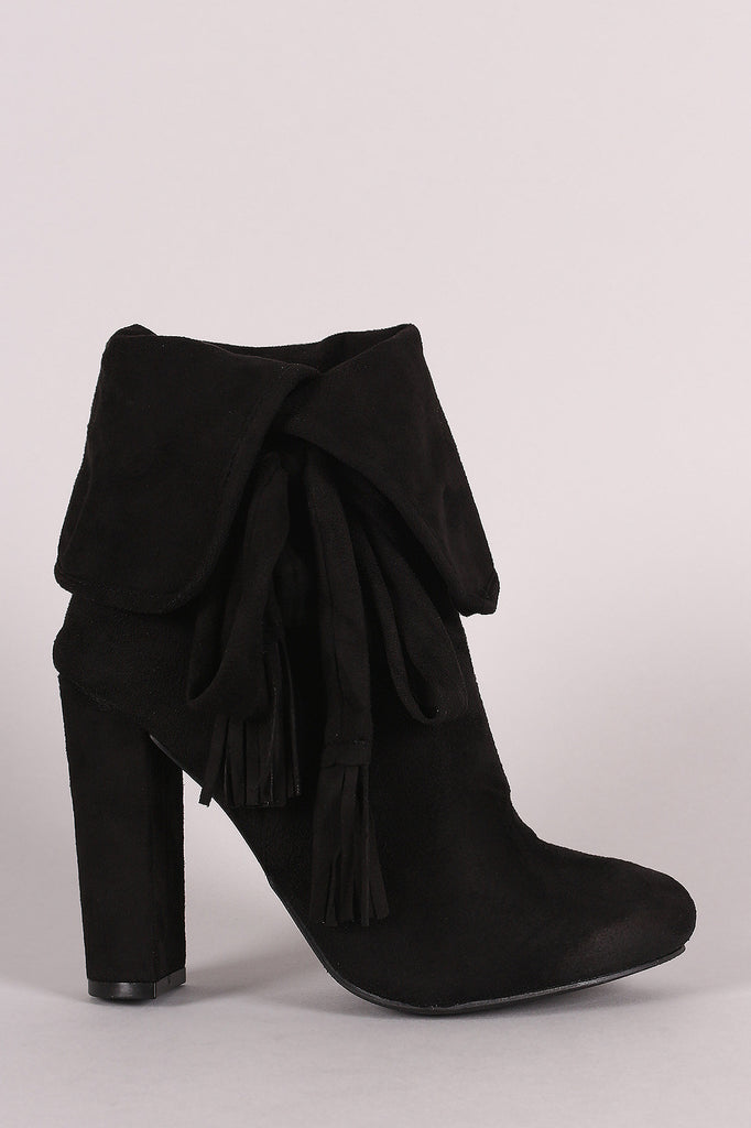 Wild Diva Lounge Fold Over Slouchy Booties