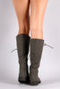 Combat Lace-Up Knee High Military Boots
