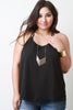 Caged Triangle Back Sleeveless Top