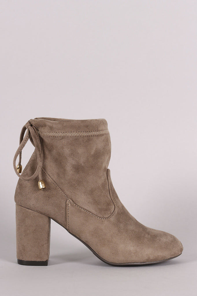 Slouchy Chunky Heel Ankle Boots
