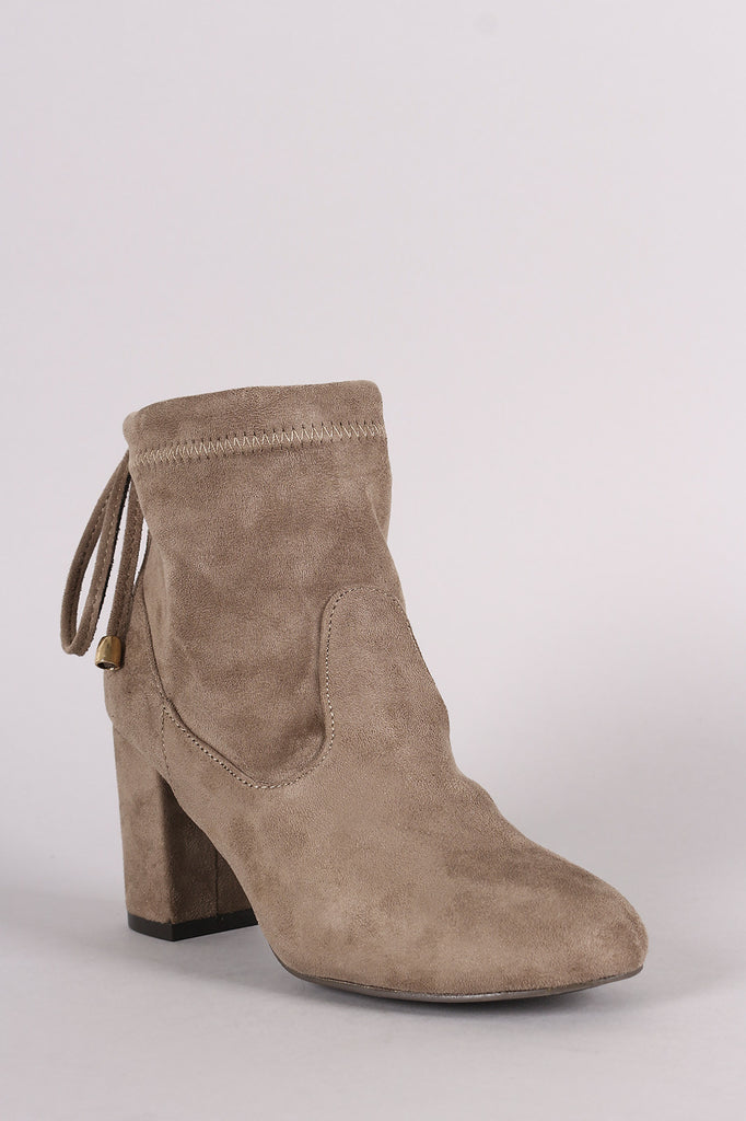 Slouchy Chunky Heel Ankle Boots