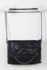 Shimmer Vegan Leather Chain Trim Crossbody Bag