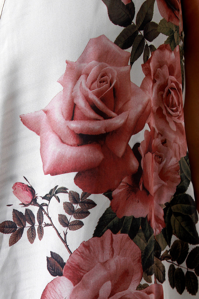 Chiffon Rose Garden Longline Vest