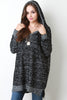 Fluffy Knit Oversize Hooded Sweater