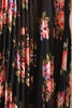 Floral Chiffon Accordion Maxi Skirt
