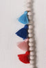 Festive Beaded Tassel Necklace Set