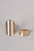 Simple Polished Band Ring Set