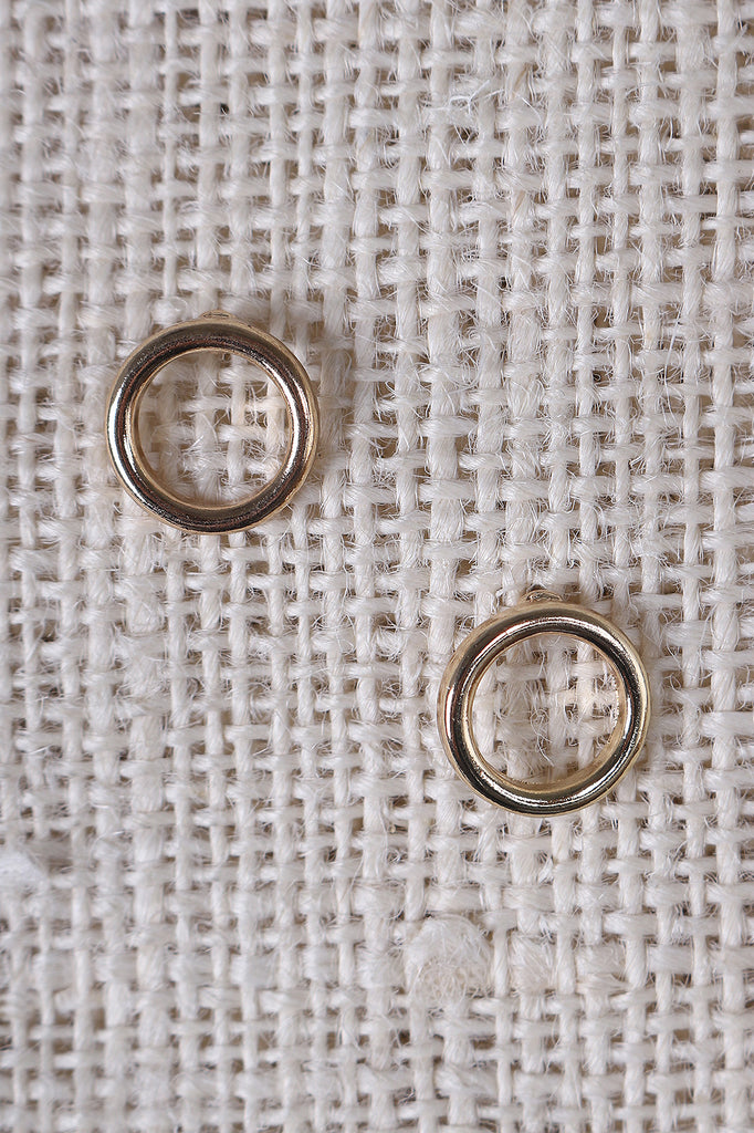 Open Circle Stud Earring Set